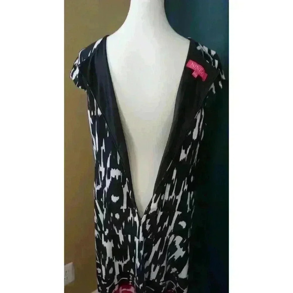 Nine & Co. Dress Black/White, Pink Jersey Swing Dress, Size 16 - Picture 9 of 14